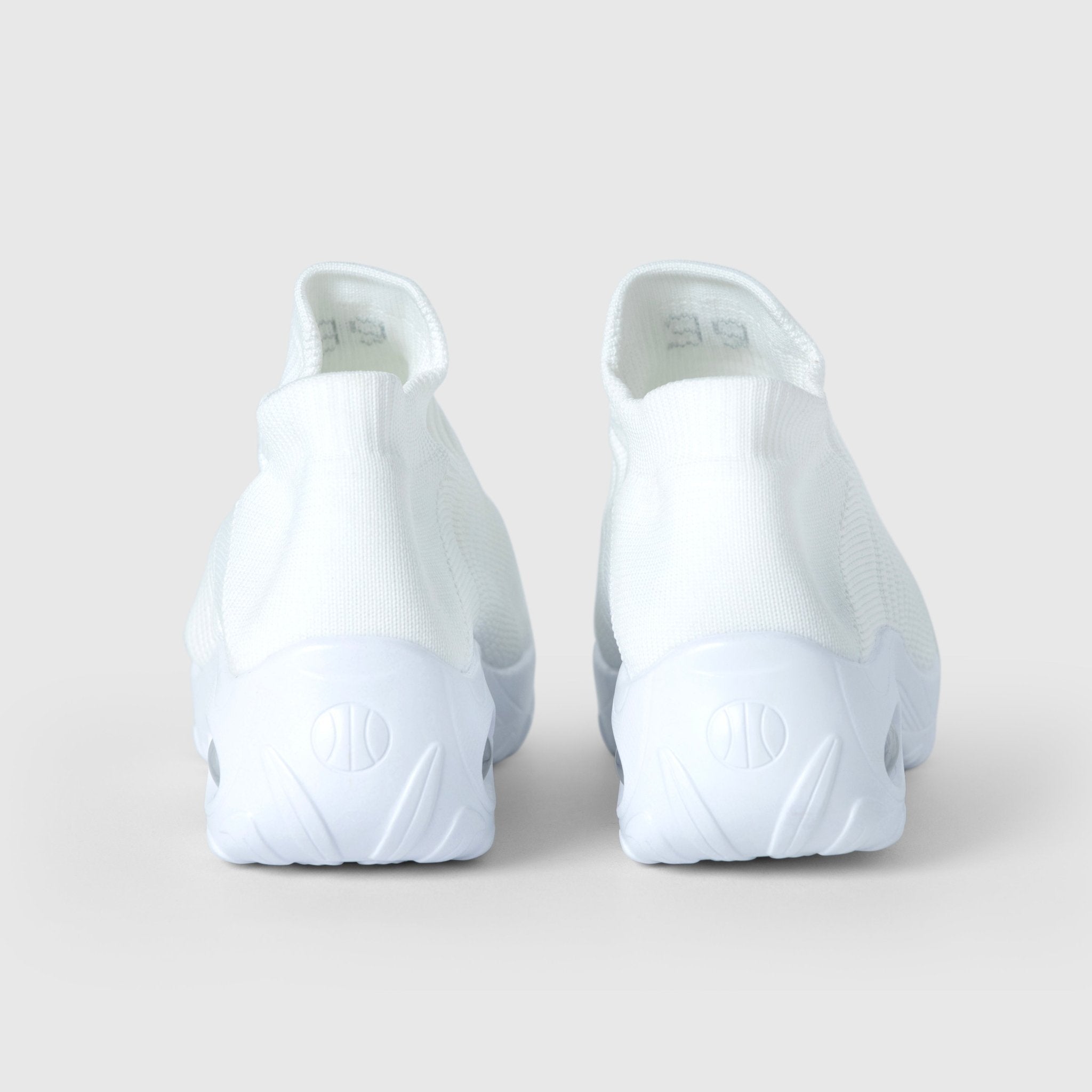 Atmungsaktive Slip-On Stretch Schuhe - Weiß