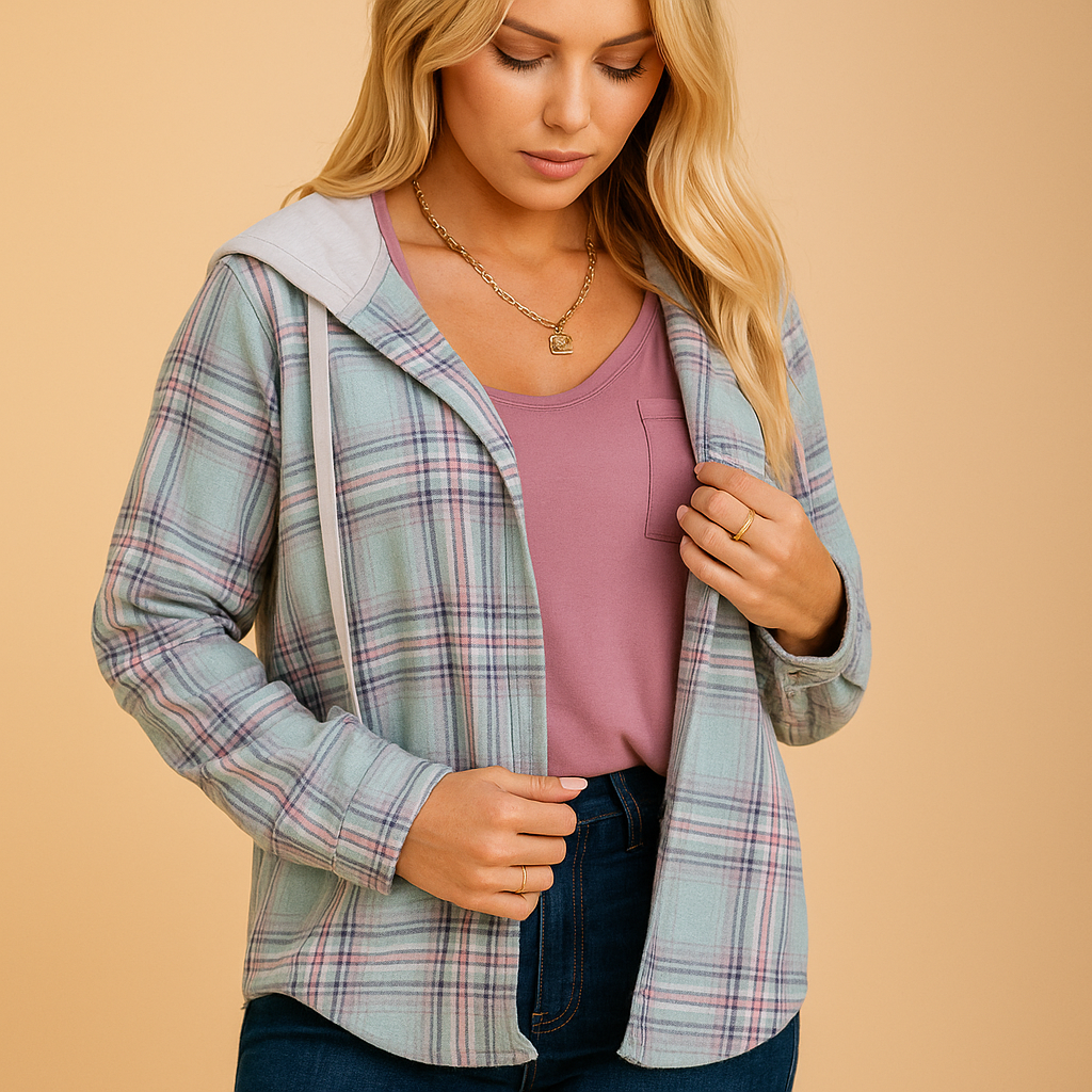 Lässige Button-Up-Jacke für Damen | Lieke