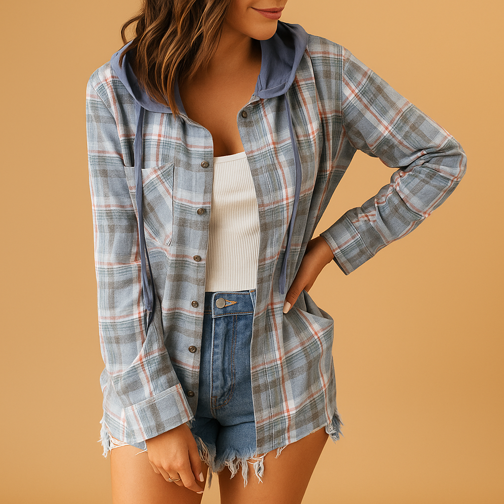Lässige Button-Up-Jacke für Damen | Lieke