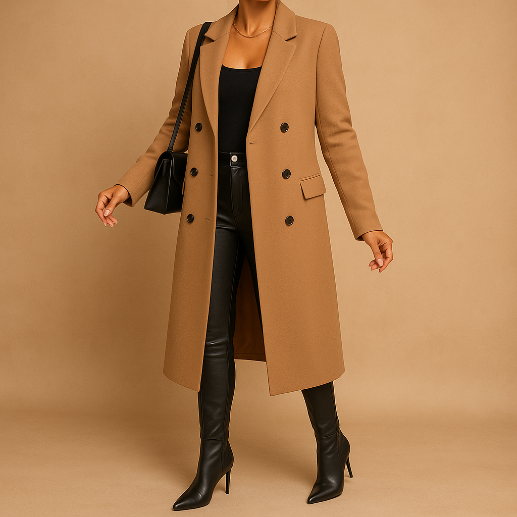 Schicker langer Wintermantel für Damen | Evelien