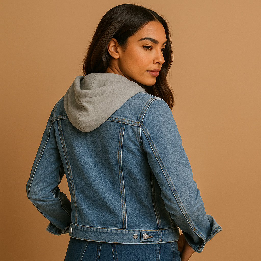 Damen-Denimjacke mit Kapuze | Yara