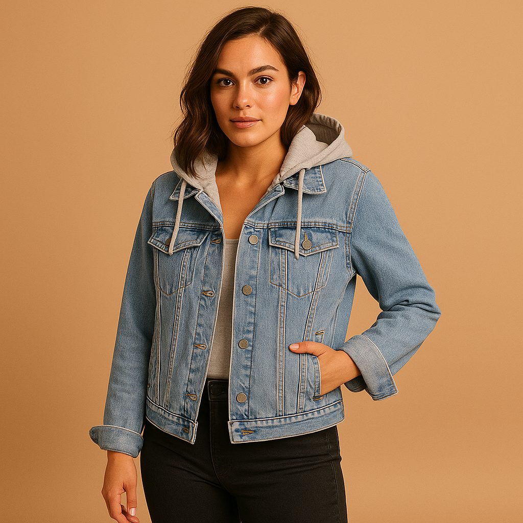 Damen-Denimjacke mit Kapuze | Yara