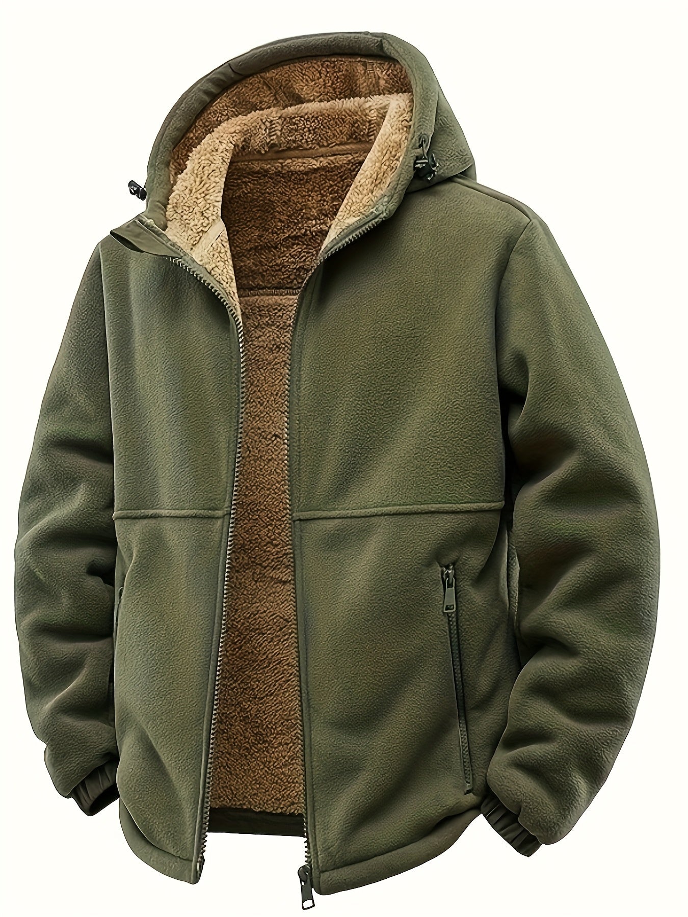 Tjörven – Gefütterte Fleecejacke mit Kapuze
