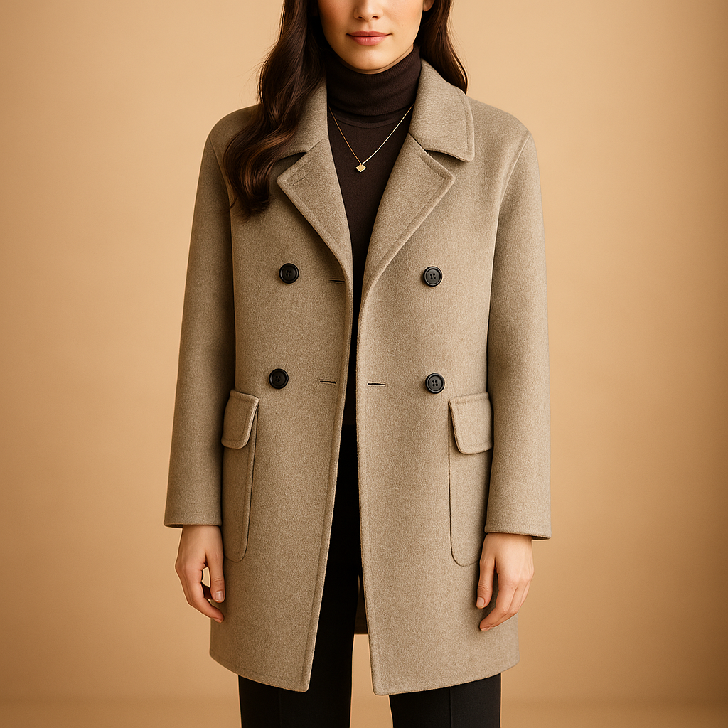 Eleganter langer Mantel für Damen | Yfke