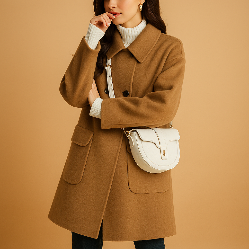 Eleganter langer Mantel für Damen | Yfke