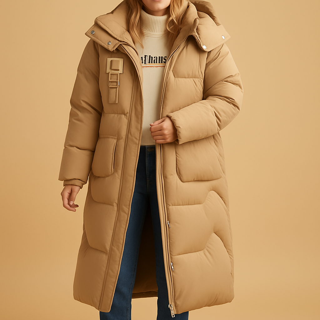 Elegante warme Winterjacke mit Taschen für Damen | Lianne