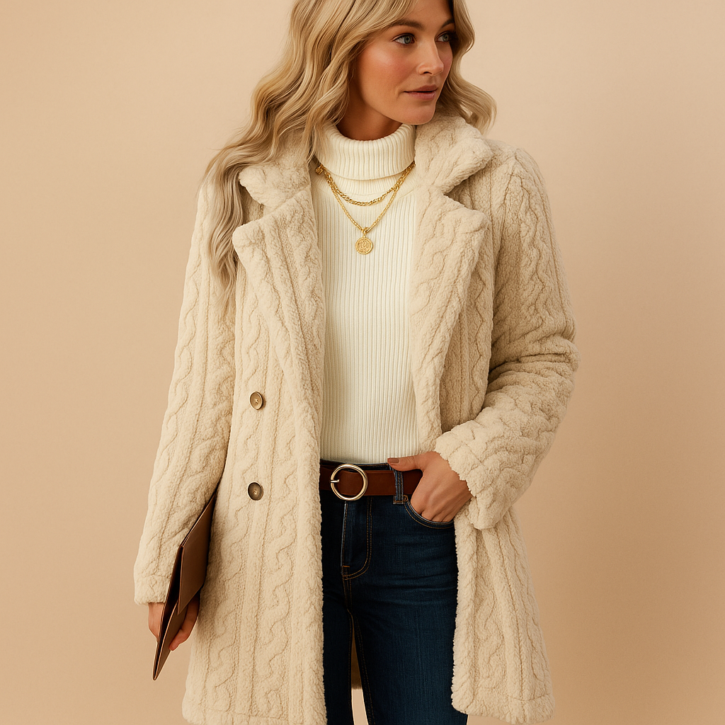Eleganter Wintermantel mit tailliertem Design für Damen | Annelies