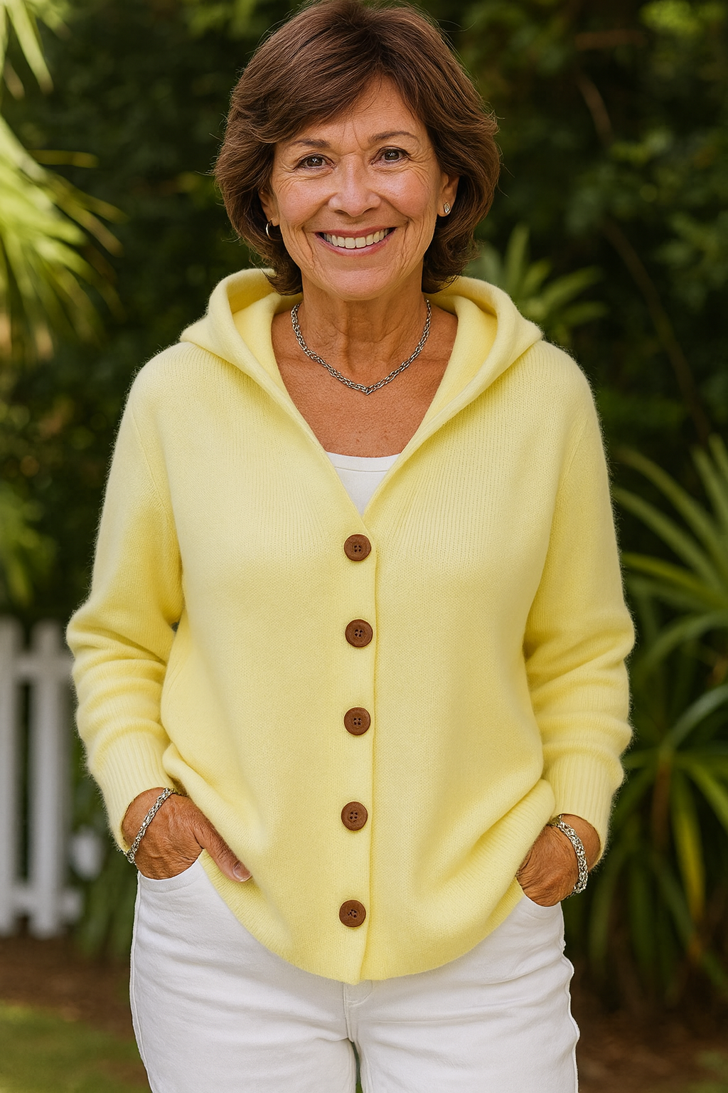 Elizabeth | Gemütliche Strickjacke mit Kapuze