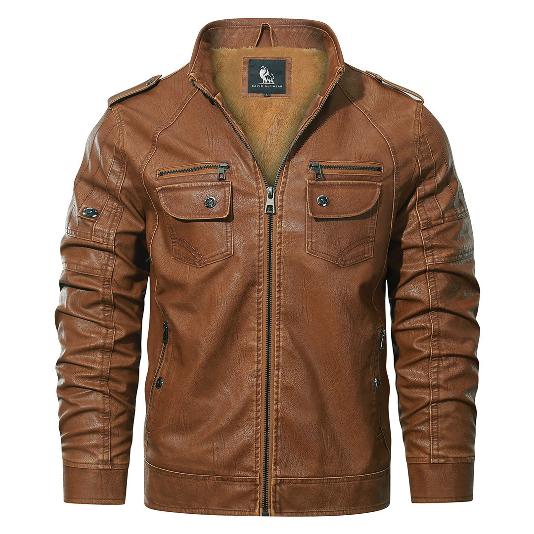 Fleece Bikerjacke