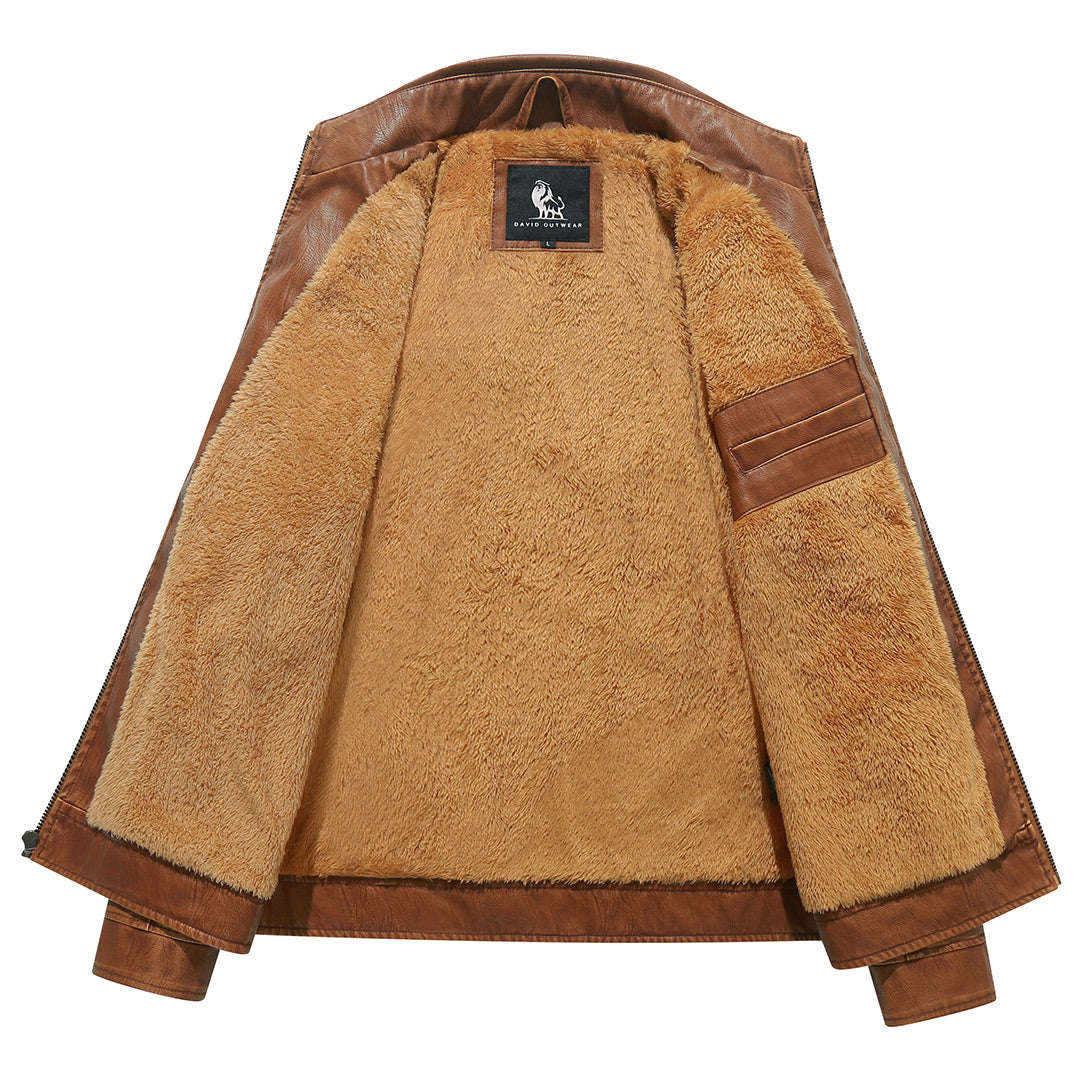 Fleece Bikerjacke