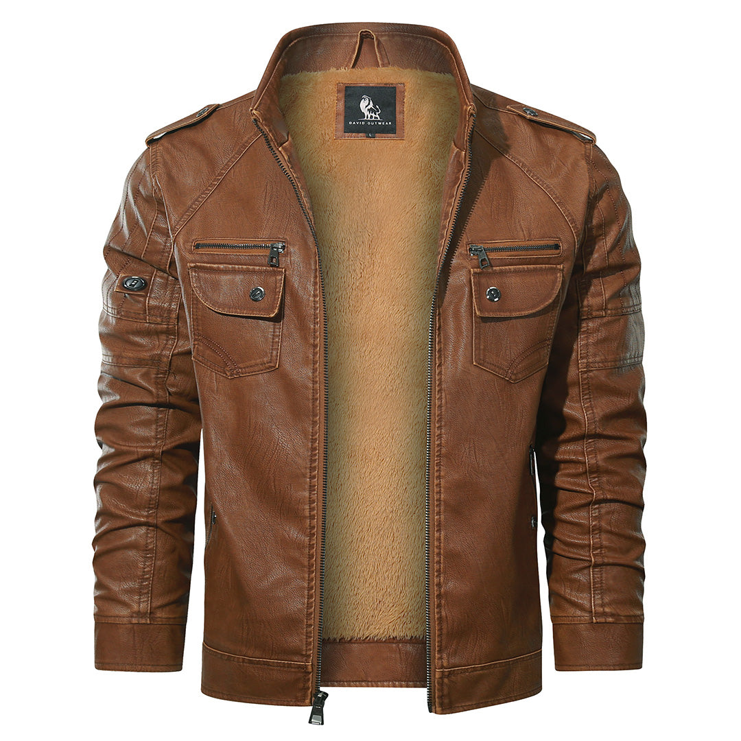 Fleece Bikerjacke