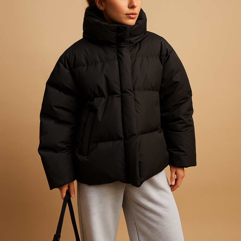 Leichte wattierte Jacke mit Kapuze für Damen | Sanne