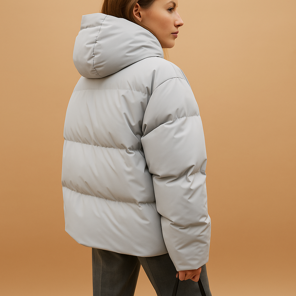 Leichte wattierte Jacke mit Kapuze für Damen | Sanne