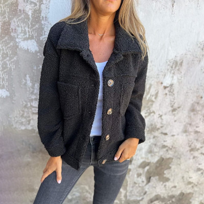 Annie | Modische Jacke aus weichem Stoff