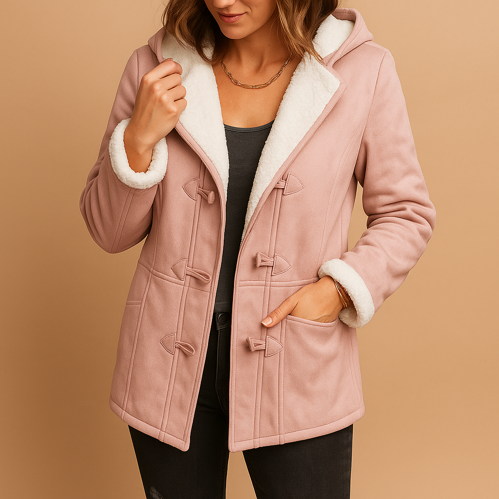 Isolierende Winterjacke mit verstellbarer Kapuze für Damen | Veerle