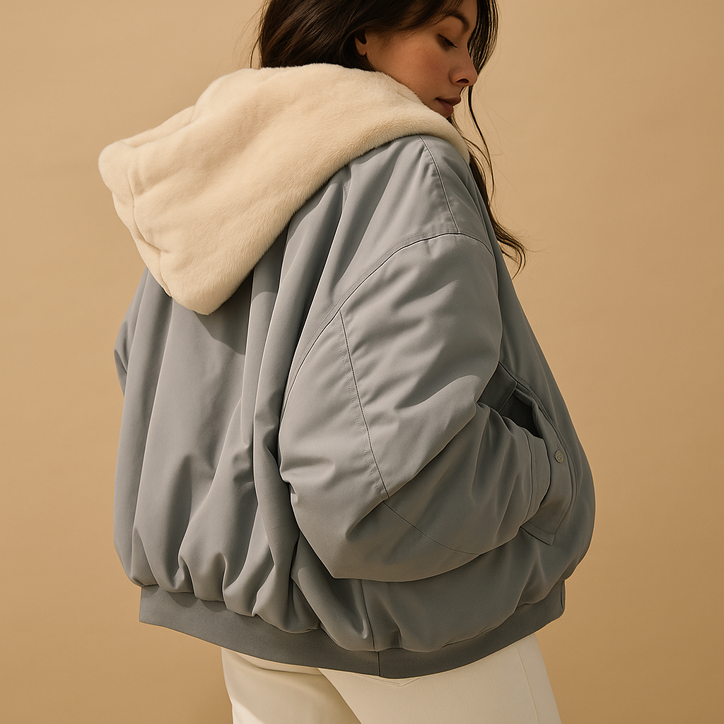 Kurze Winterjacke mit Kapuze für Damen | Yara