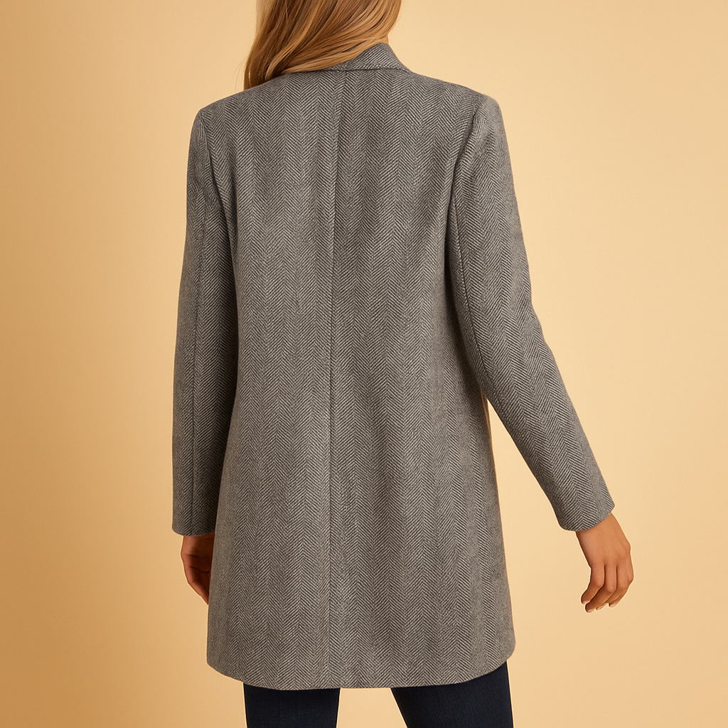 Lange lässige Jacke mit Print für Damen | Evelien