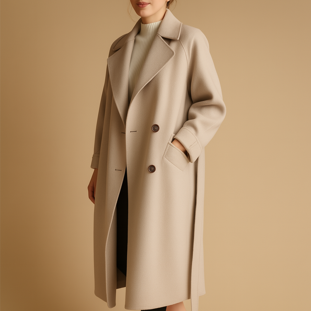 Langer eleganter Wintermantel für Damen | Marjolein