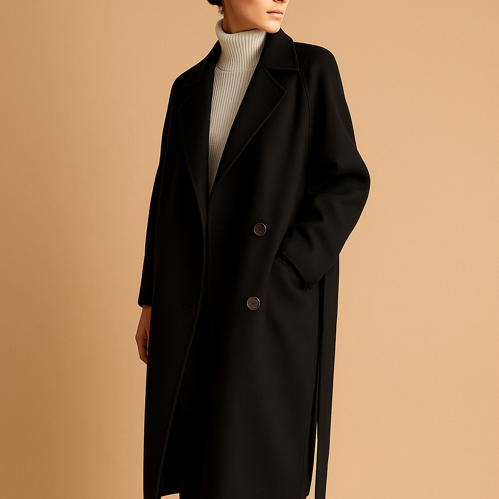 Langer eleganter Wintermantel für Damen | Veerle