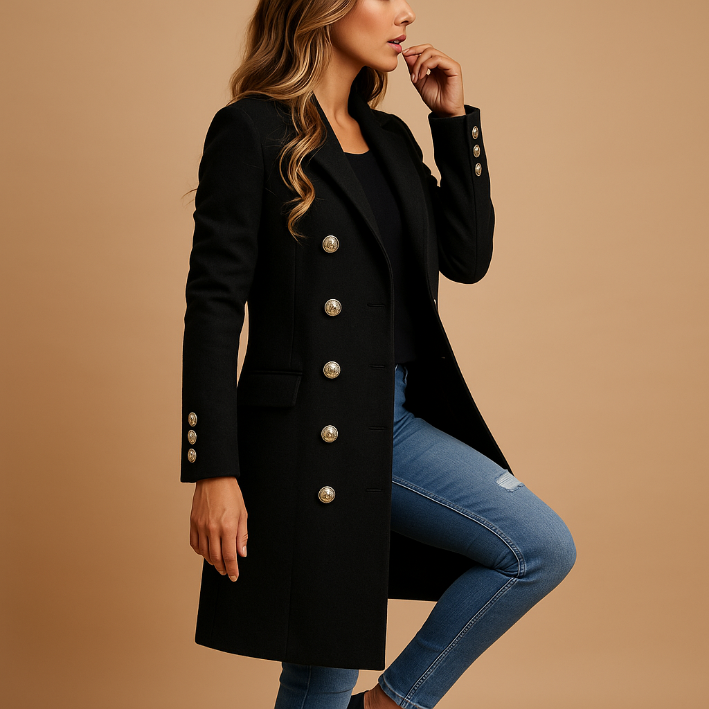 Langer Trenchcoat mit Gürtel für Damen | Yara