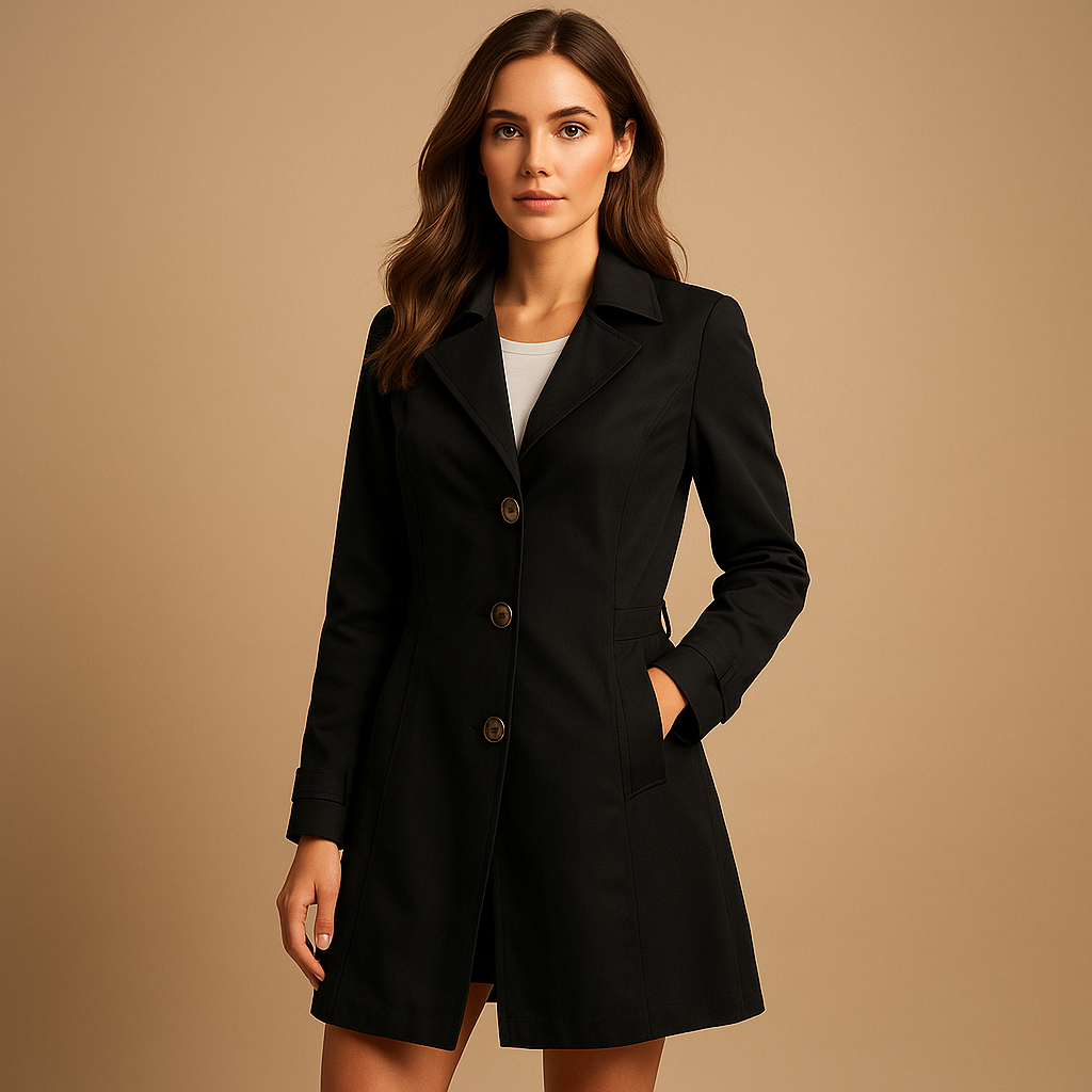 Lange winddichte Regenjacke für Damen | Marit