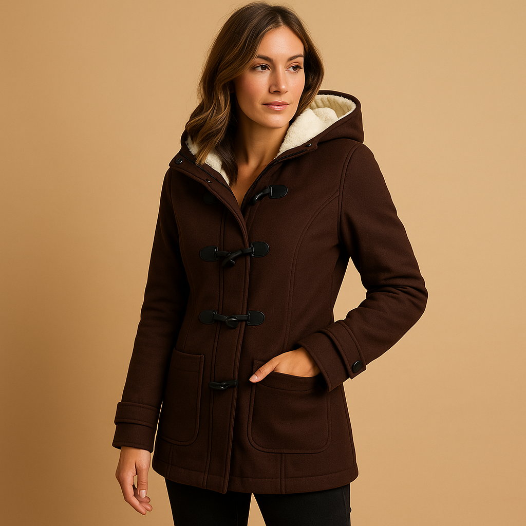 Langer Wintermantel mit Kapuze für Damen | Marije