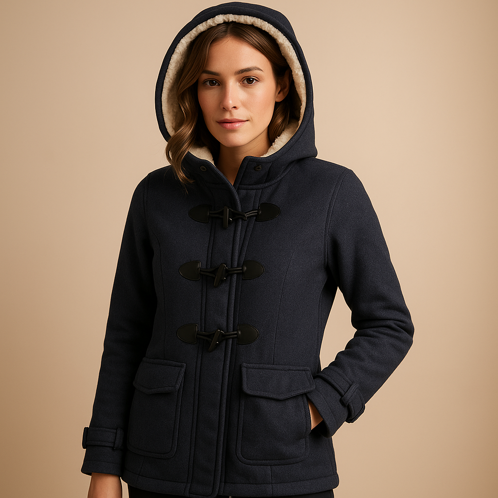 Langer Wintermantel mit Kapuze für Damen | Marije