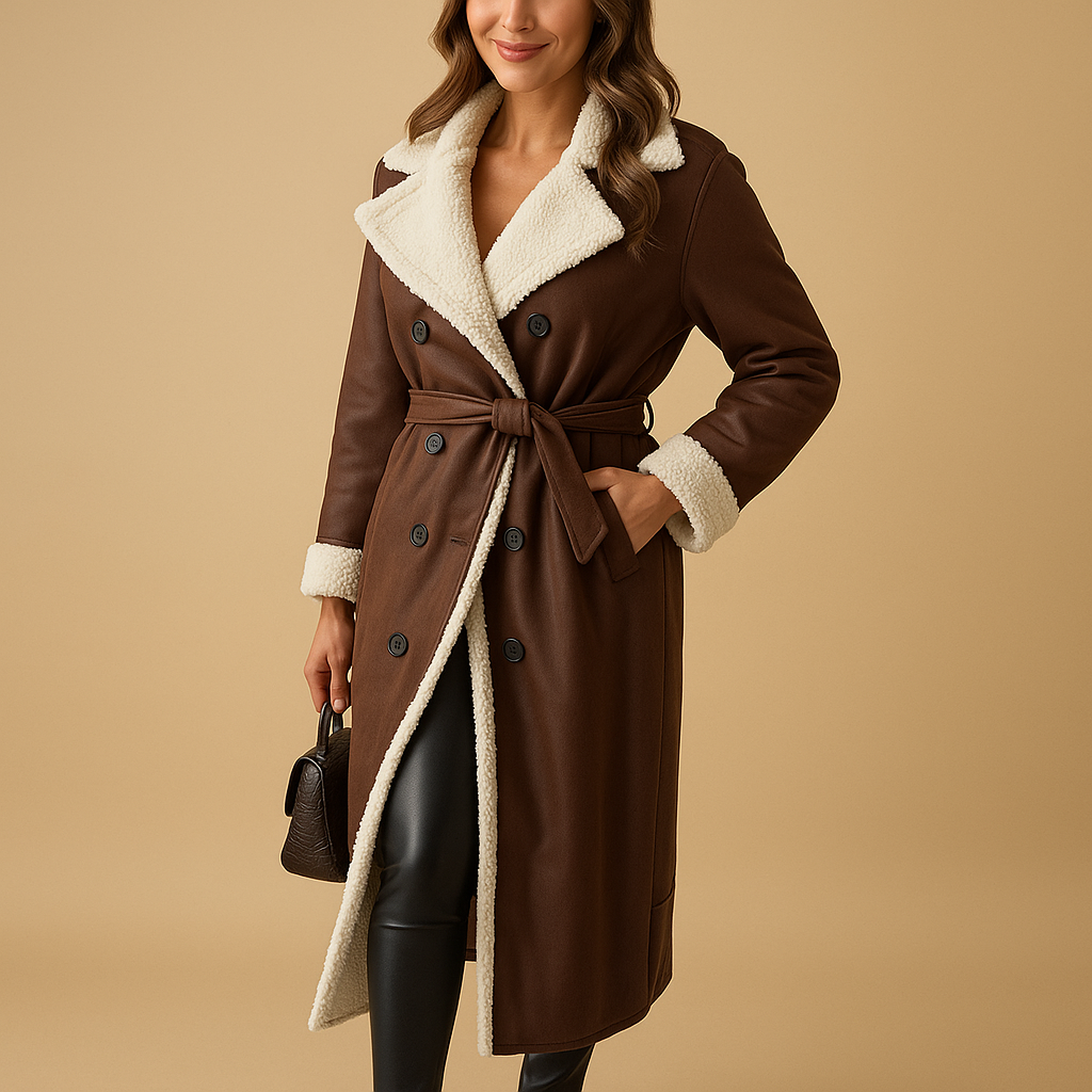 Lange Winterjacke mit Futter für Damen | Marlies