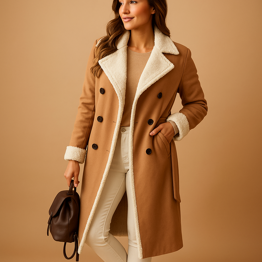 Lange Winterjacke mit Futter für Damen | Marlies
