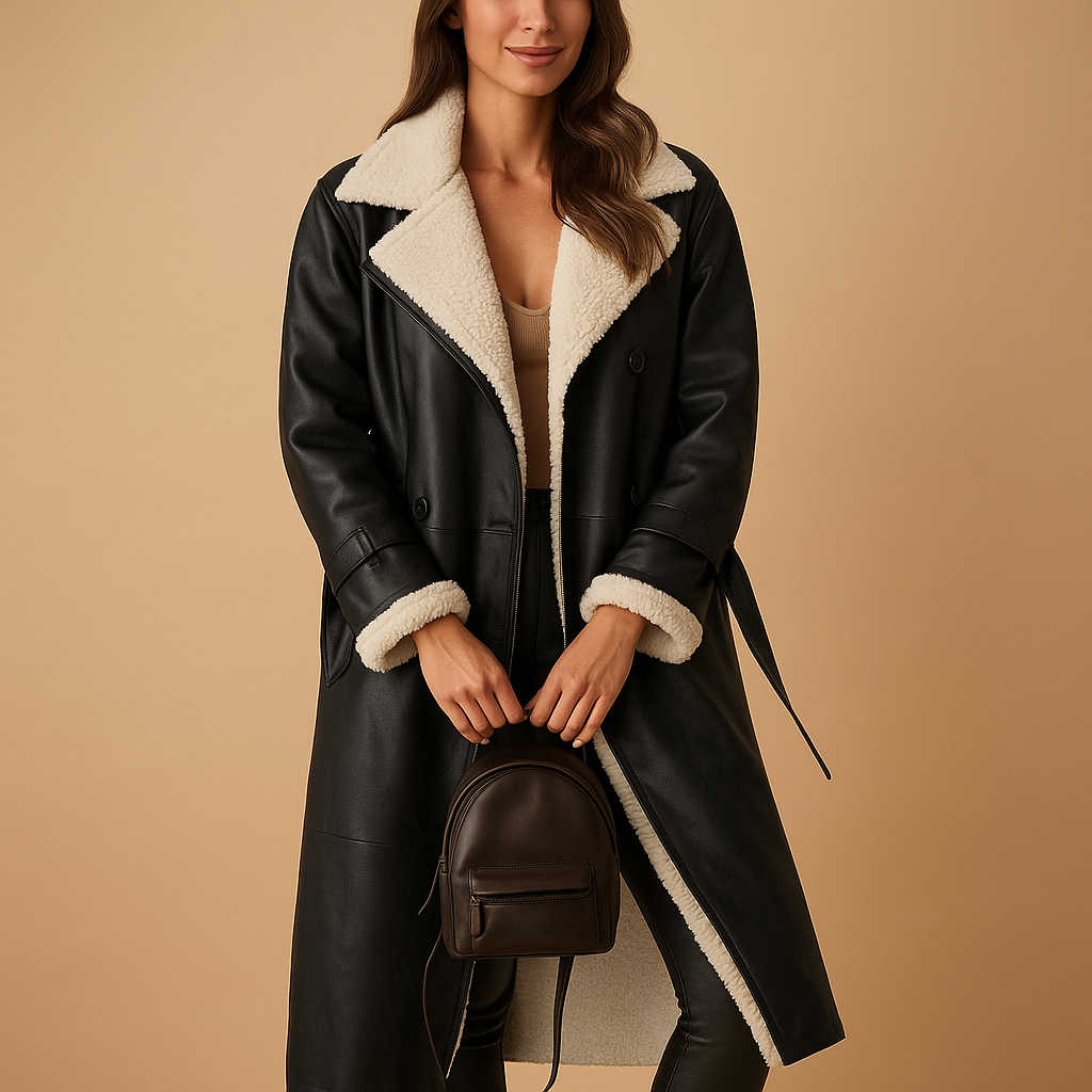 Lange Winterjacke mit Futter für Damen | Marlies