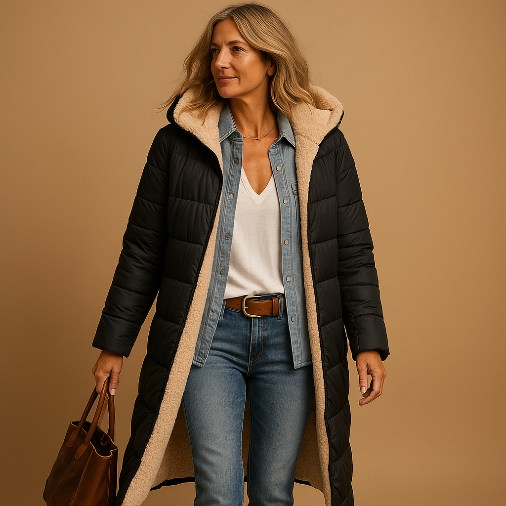 Langer Wintermantel für Damen | Yfke