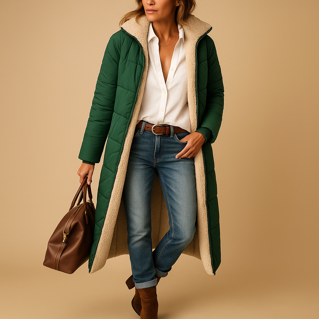 Langer Wintermantel für Damen | Yfke