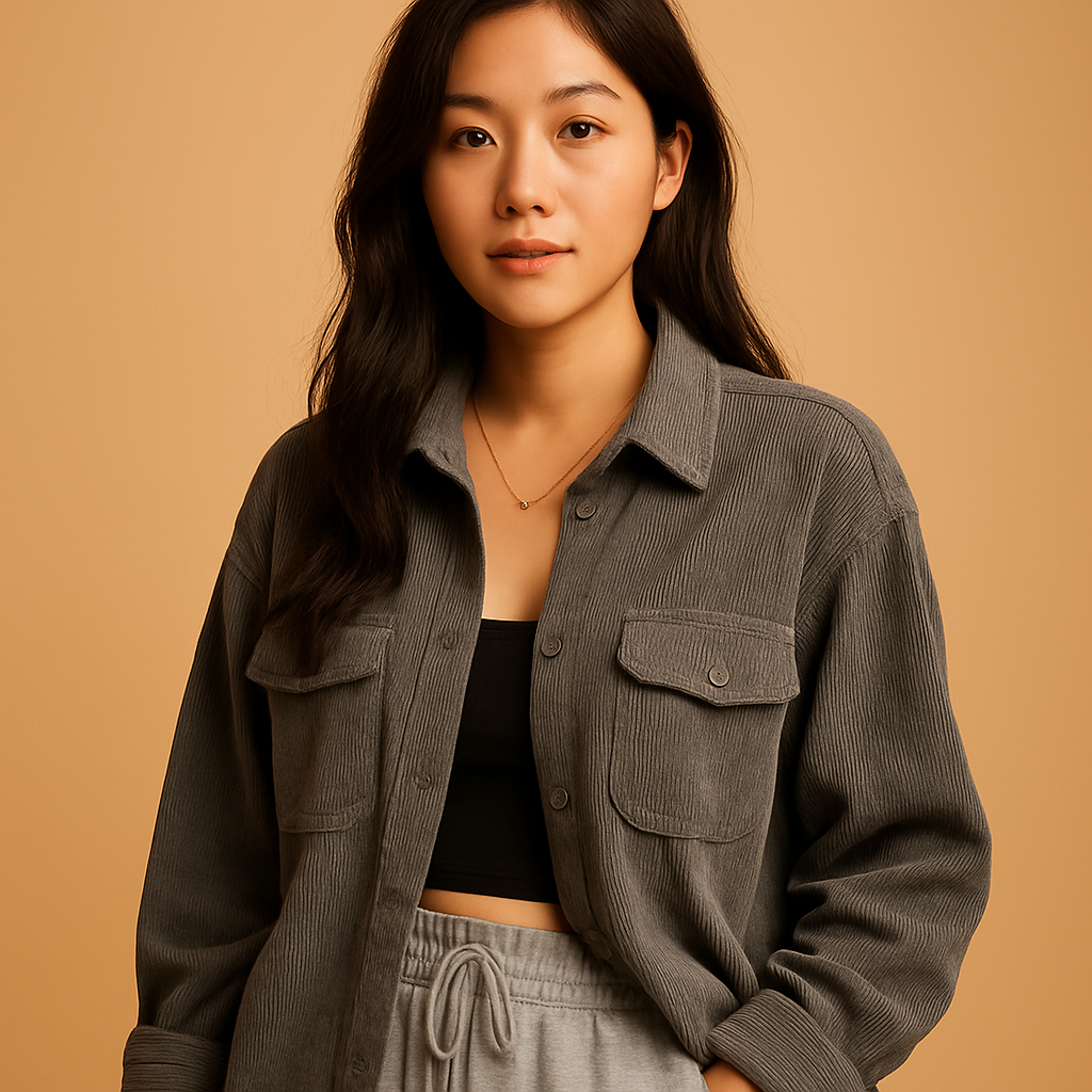 Leichte Cord-Jacke für Damen im Sommer | Jinte
