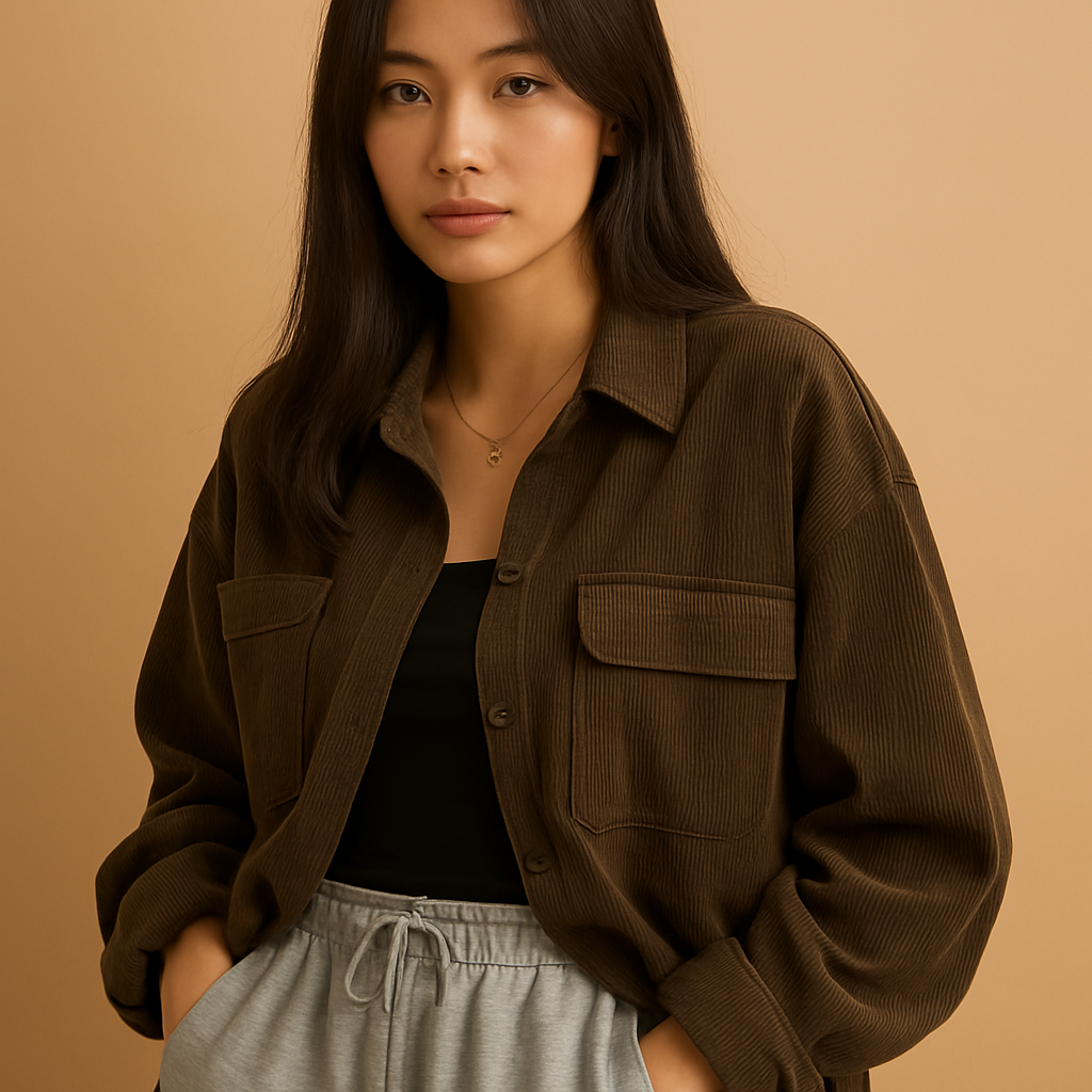 Leichte Cord-Jacke für Damen im Sommer | Jinte