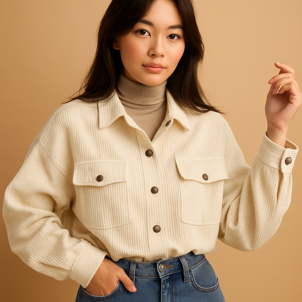 Leichte Cord-Jacke für Damen im Sommer | Jinte