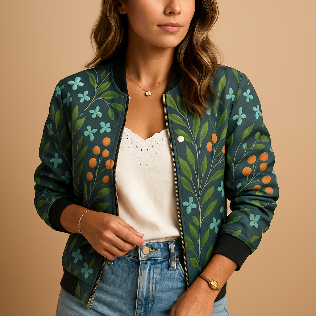 Leichte Sommerjacke mit Print für Damen | Nienke