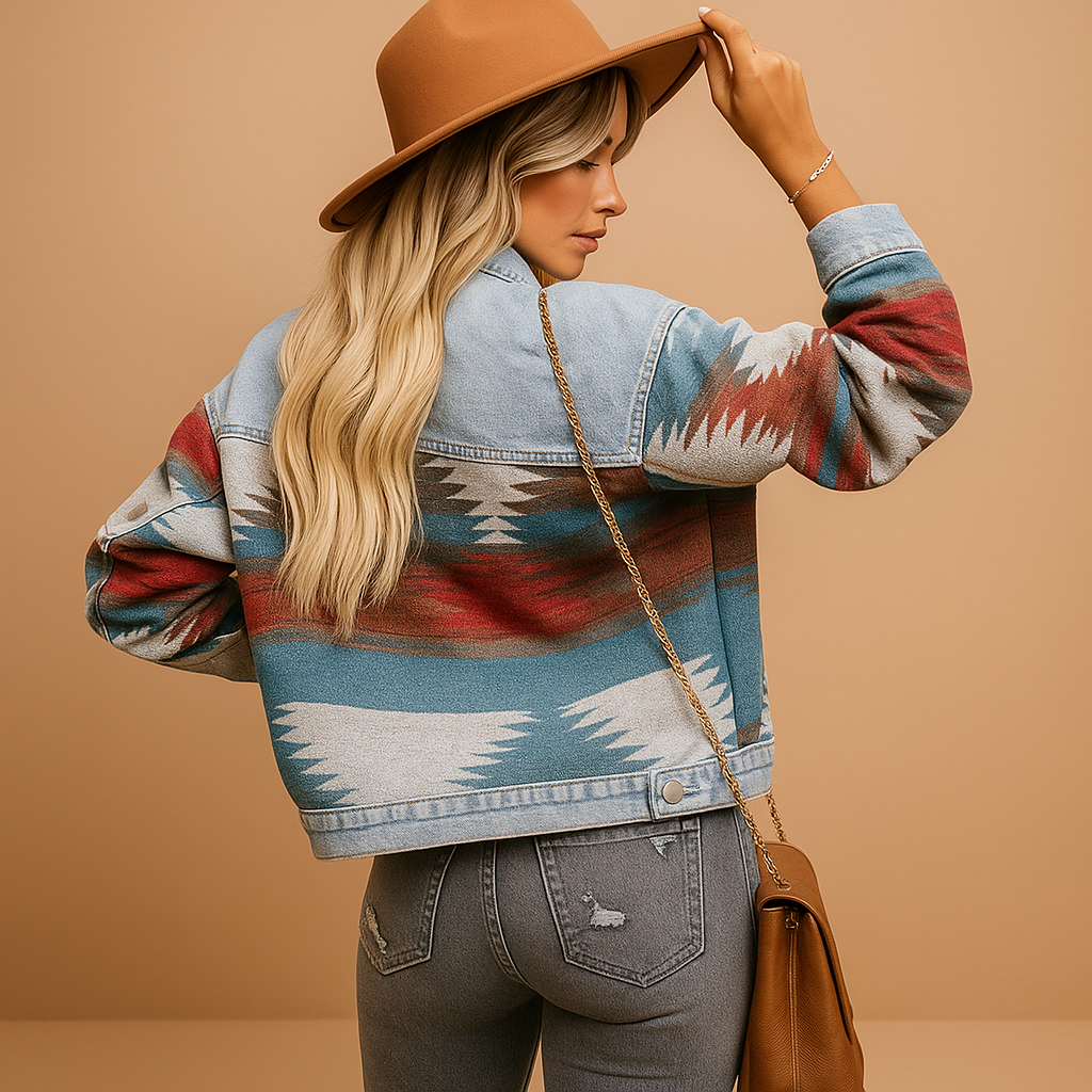 Lässige Baumwoll-Herbstjacke für Damen | Veerle