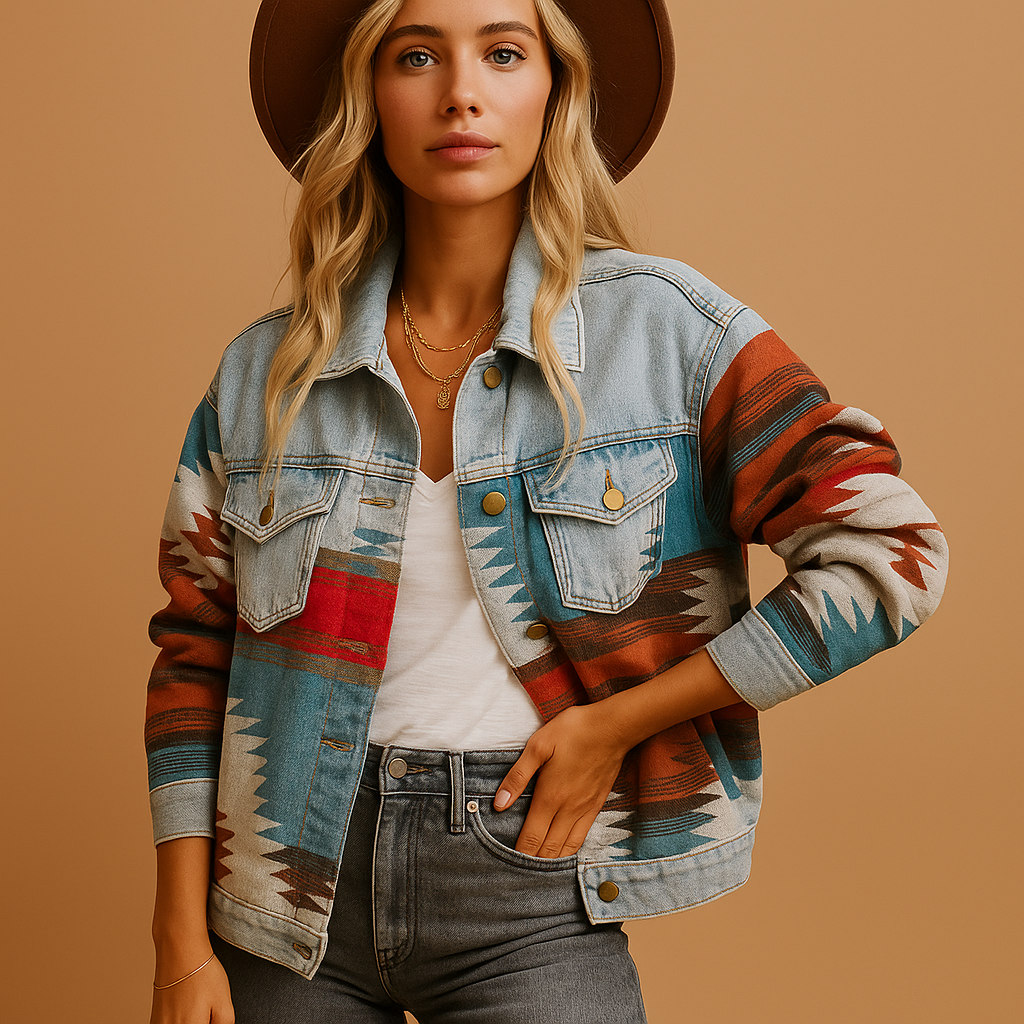 Lässige Baumwoll-Herbstjacke für Damen | Veerle