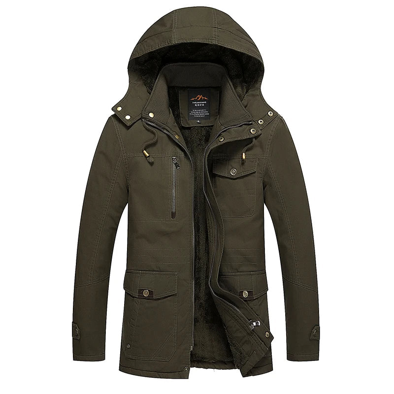 Stilvolle, gefütterte Baumwollwinterjacke