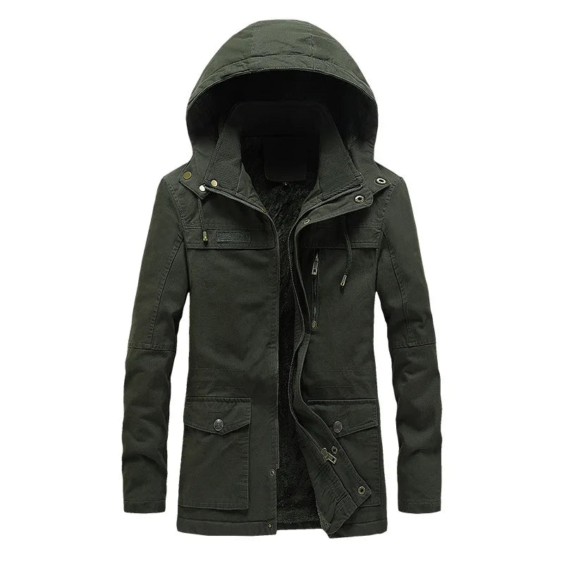 Stilvolle winddichte Winterjacke