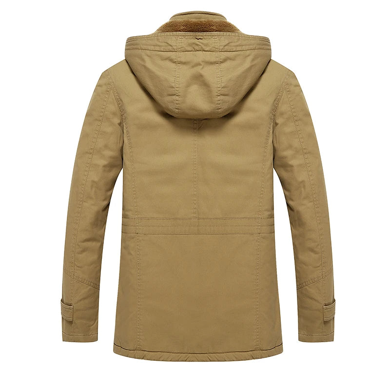 Stilvolle, gefütterte Baumwollwinterjacke