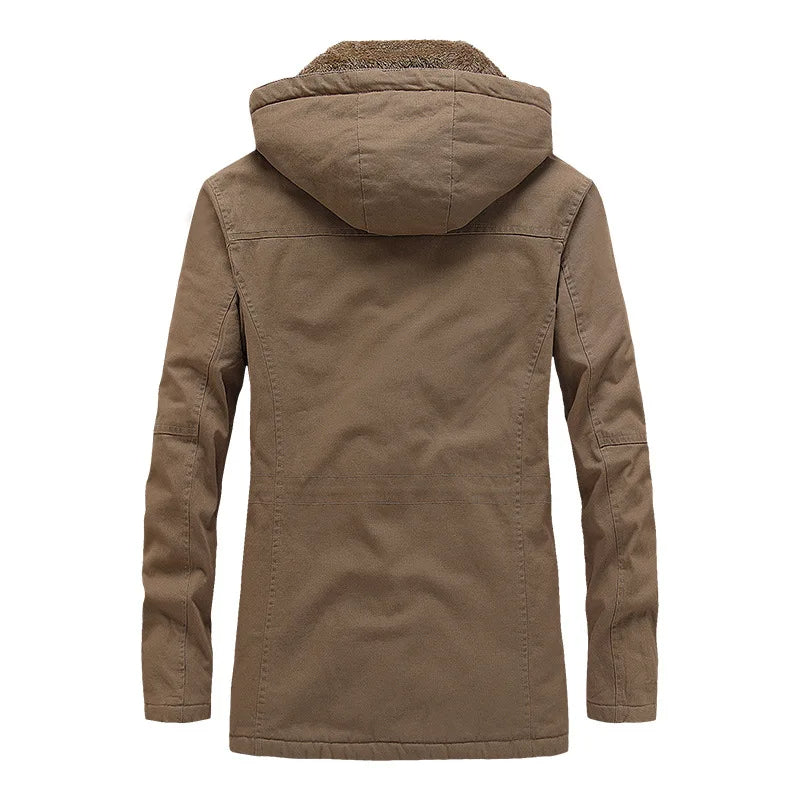 Stilvolle winddichte Winterjacke