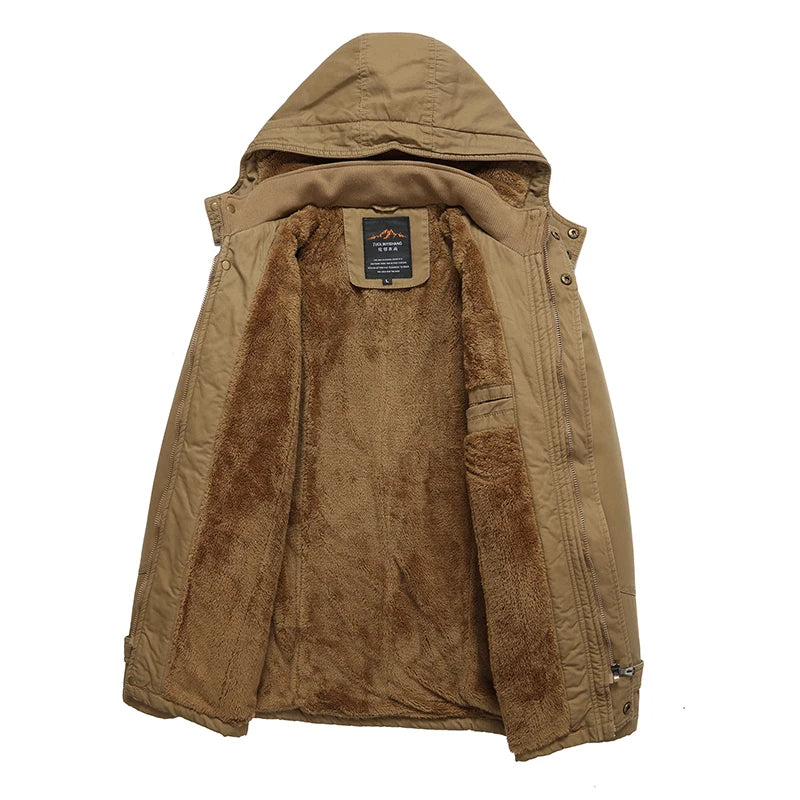 Stilvolle, gefütterte Baumwollwinterjacke