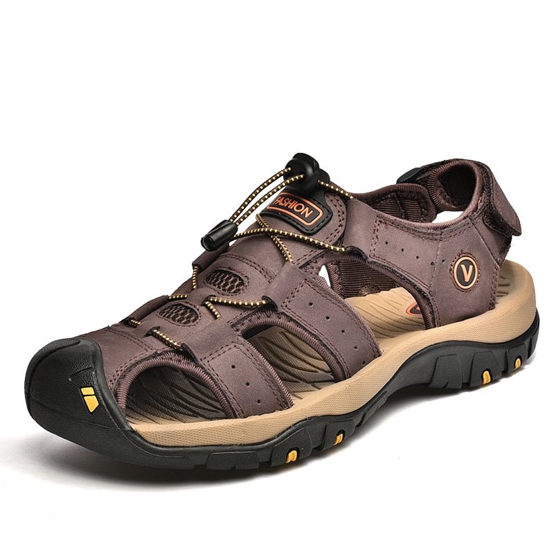 Herren High-Altitude Ortho Sandalen mit Fersenriemen - Kaffee
