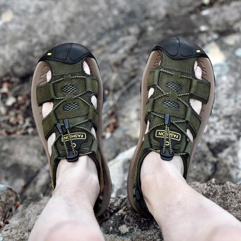 Herren High-Altitude Ortho Sandalen mit Fersenriemen - Grün