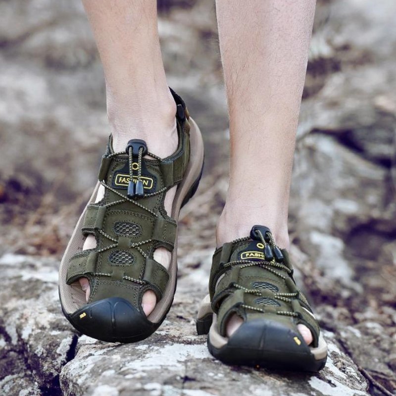 Herren High-Altitude Ortho Sandalen mit Fersenriemen - Grün