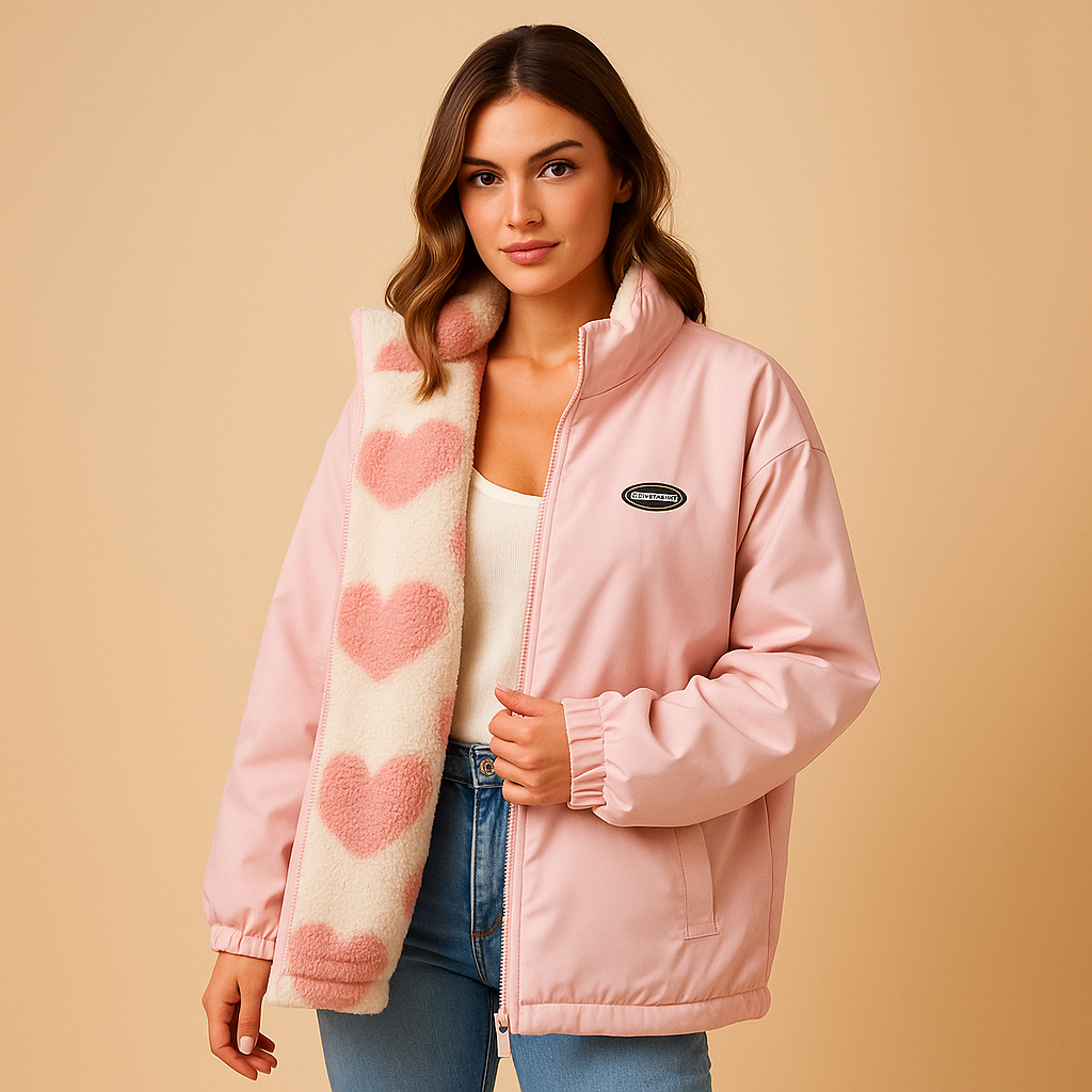 Umkehrbare Winterjacke für Damen | Linde