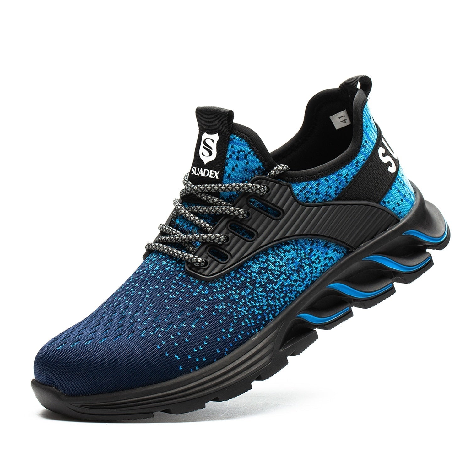 Ortho Sicherheitsstiefel mit Stahlkappe - Blau