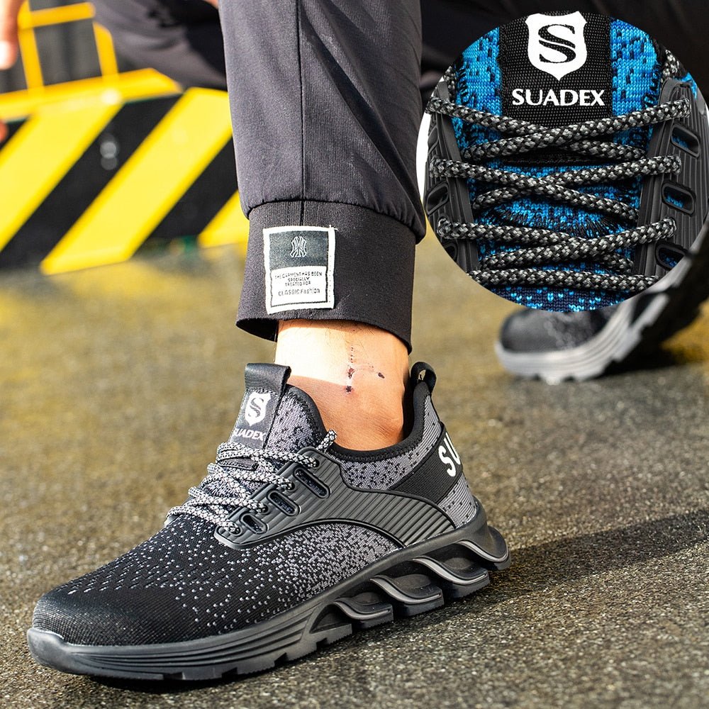 Ortho Sicherheitsstiefel mit Stahlkappe - Grau