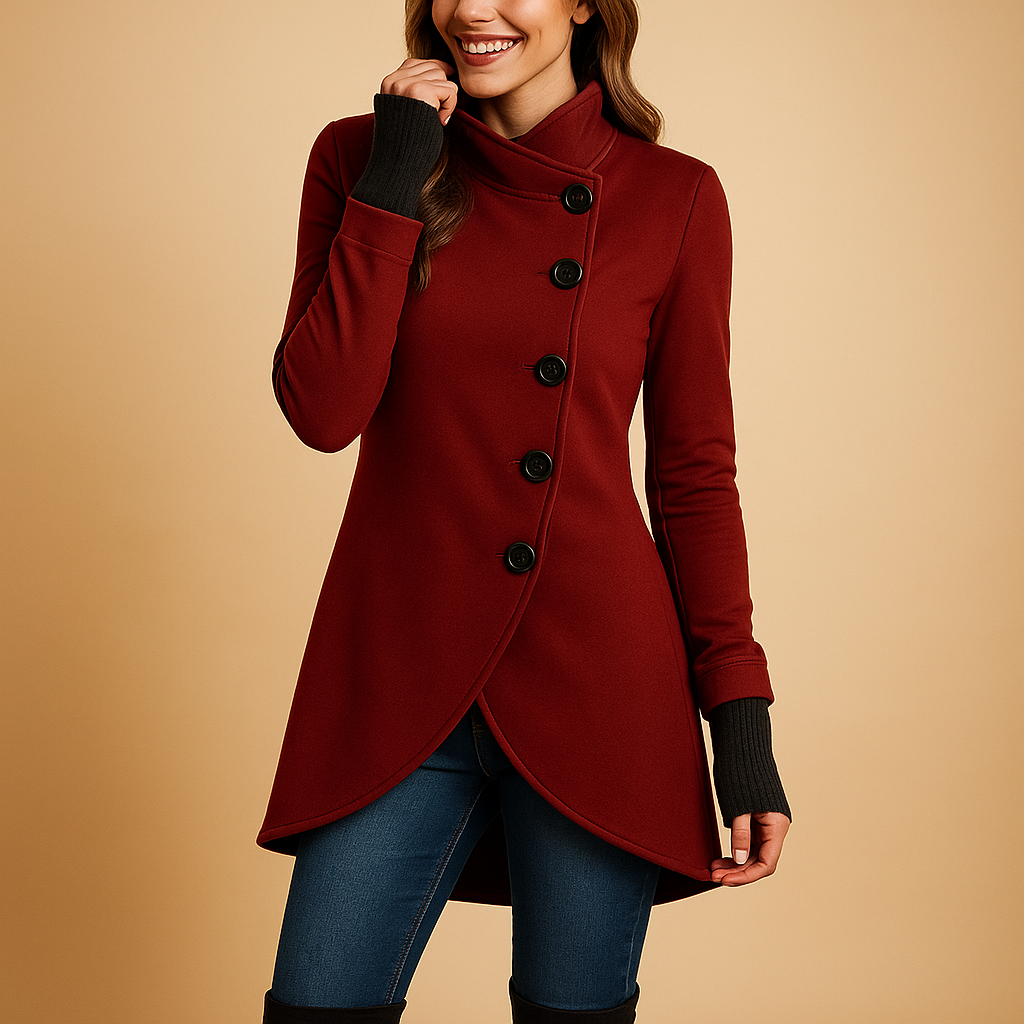Oversized asymmetrische Jacke für Damen | Veerle